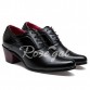 Trendy Stone Pattern and Black Design Men's Formals Shoes